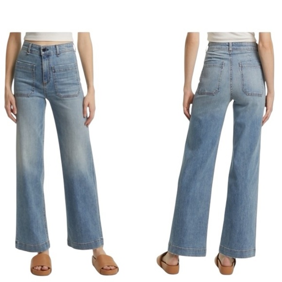 ASKK NY high waisted wide leg 
SAILOR PANT IN WATER STREET size‎ 34 - Picture 1 of 9